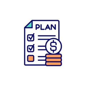 personal-budget-planning-rgb-color-icon-vector